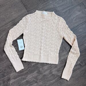 NWT Cream Knit Sweater